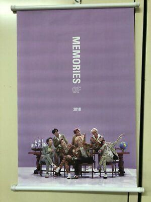 BTS MEMORIES OF 2018 DVD PREORDER BENEFIT UNFOLDED POSTER/BANNER+BTS GIFT CARD