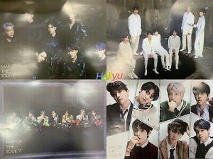 BTS "MAP OF THE SOUL : 7" Official UNFOLDED Poster Set (4EA)