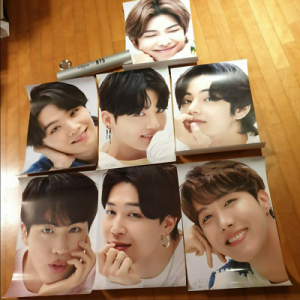 BTS Merch ישראל פוסטרים BTS Chilsung Official Collaboration Posters 2020 Limited 7Pcs + tracking Number